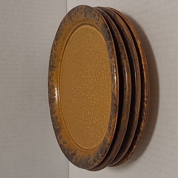 Set of 4 Vintage McCoy Canyon Stoneware Salad/Dessert Plates - Picture 15 of 16